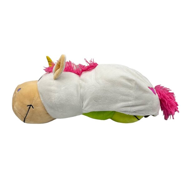Flip A Zoo 2 in 1 Dragon Unicorn Plush Stuffed Animal Persephone Imogen Green Wh - Picture 11 of 16